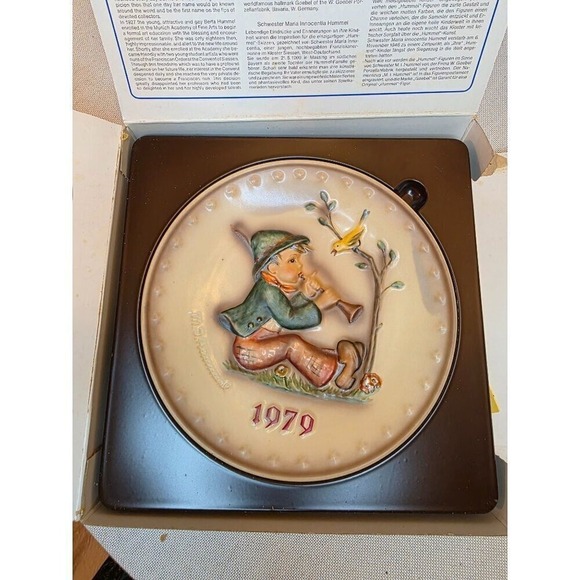 Goebel Other - M.J. Hummel Goebel 1979 Vintage‎ Collectors Plate 9th Annual HUM 272 W. Germany